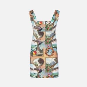 Miaou Multicolor Scenic Print Mini Dress